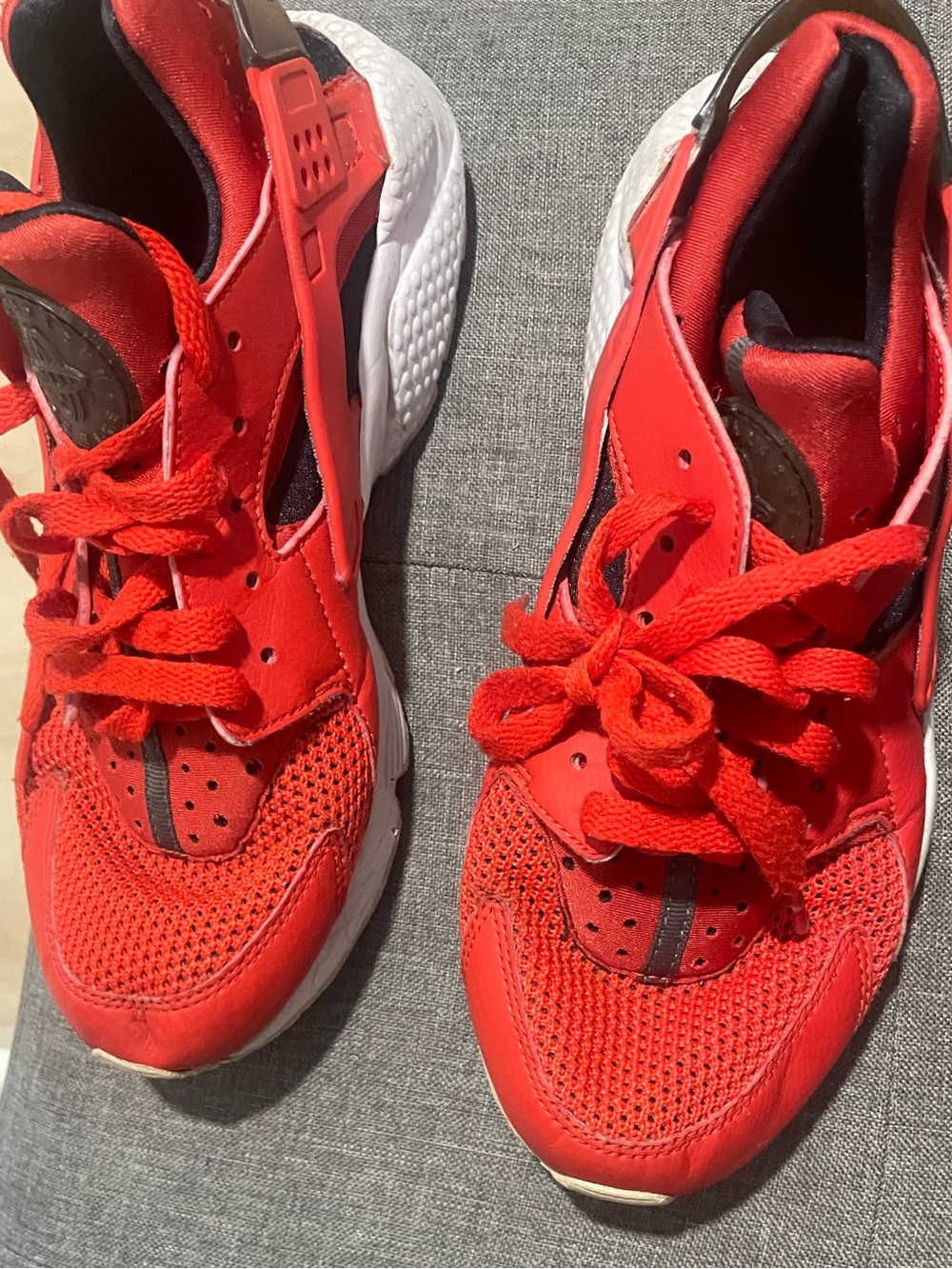 Nike Kids Bright Red and Black Athletic Sneakers